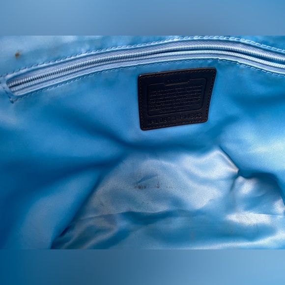 Coach patent leather tote large with matching wallet - Picture 10 of 16